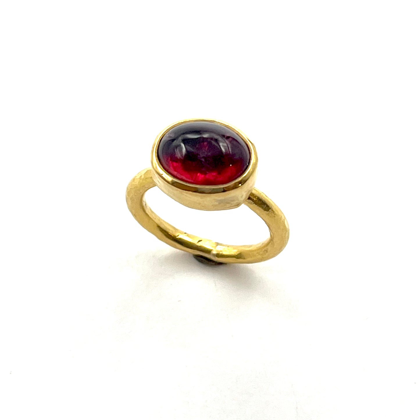 22kt Gold Bezel-Set Rubellite Ring, SS7058, Susan Sims