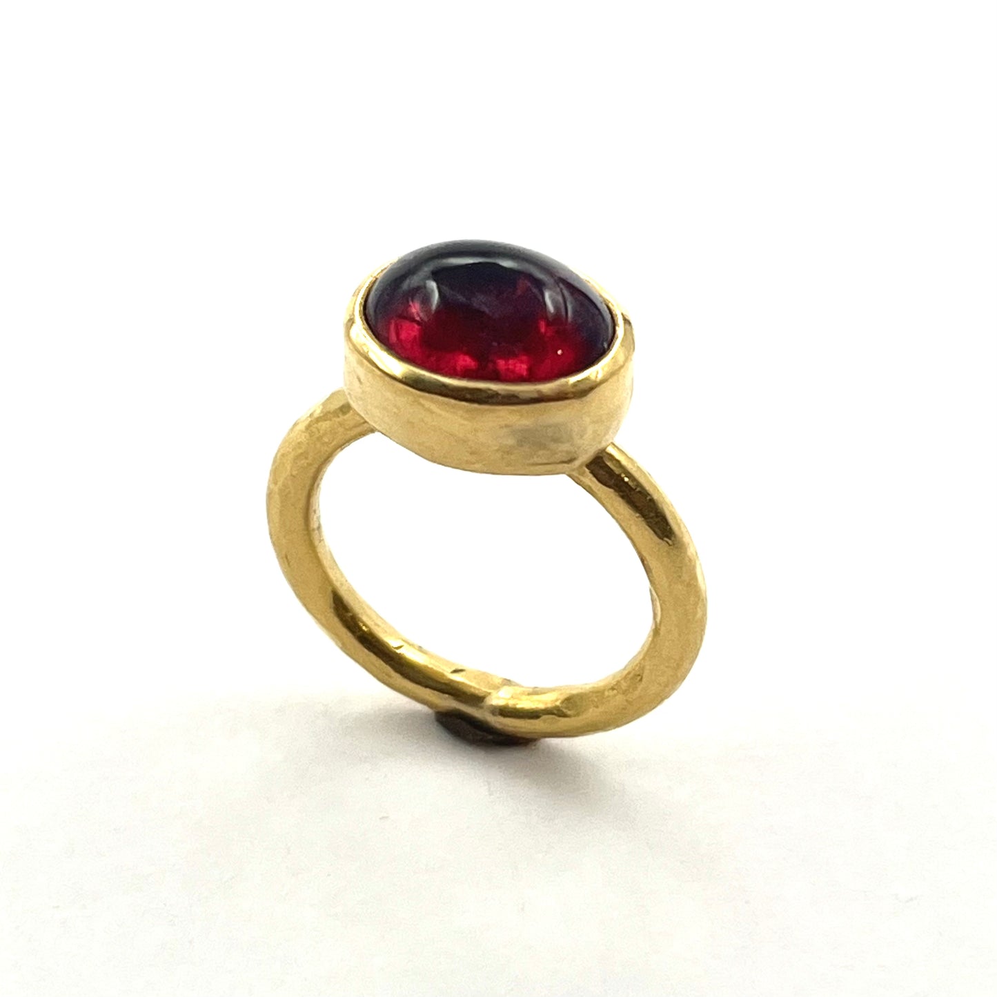22kt Gold Bezel-Set Rubellite Ring, SS7058, Susan Sims