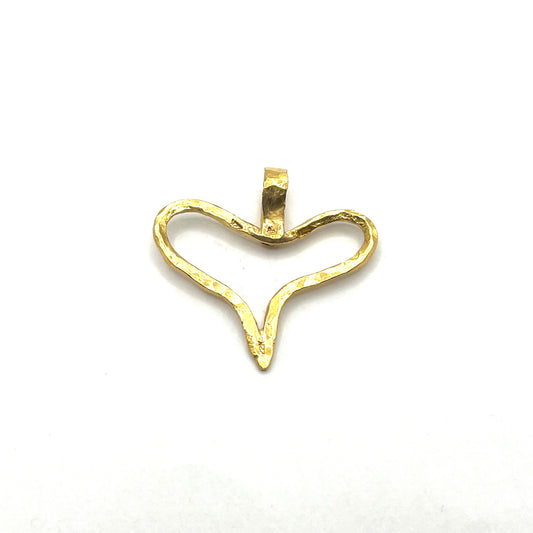 22kt Gold Open Hearts Pendant,  SS3015, Susan Sims