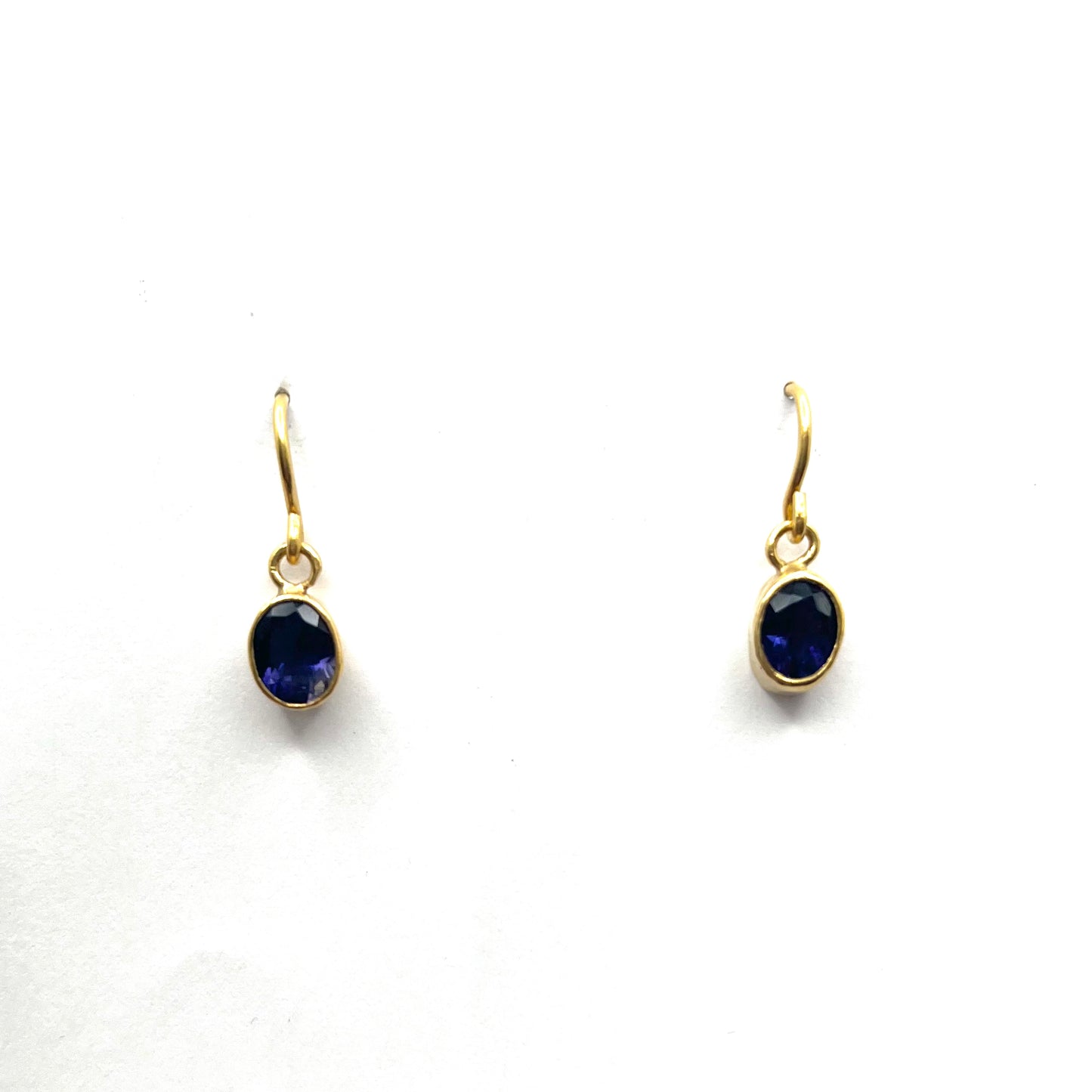 22kt Gold Iolite Earrings, SS4045, Susan Sims