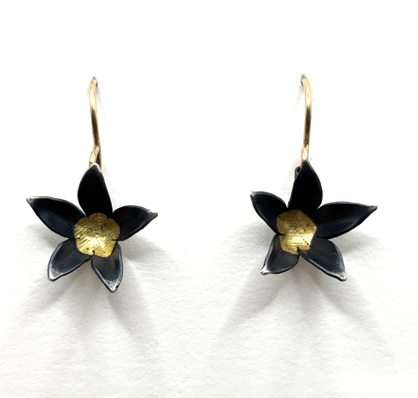 Sterling Silver 18kt Earrings With Gold Fill Ear-Wires OM26-088