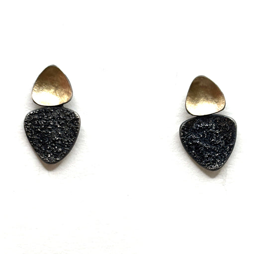 Sterling Silver 18 kt. Handmade Earrings OM26-091, OWEN MCLNERNEY
