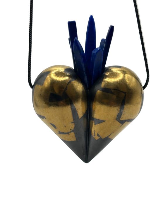Oxidized Silver Hopeful Heart Pendant Necklace