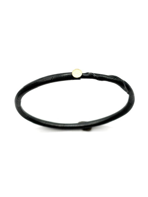 Twig Bracelet Stepping Stone Style, Single Circle on Oxidized Bracelet CM26-B7001