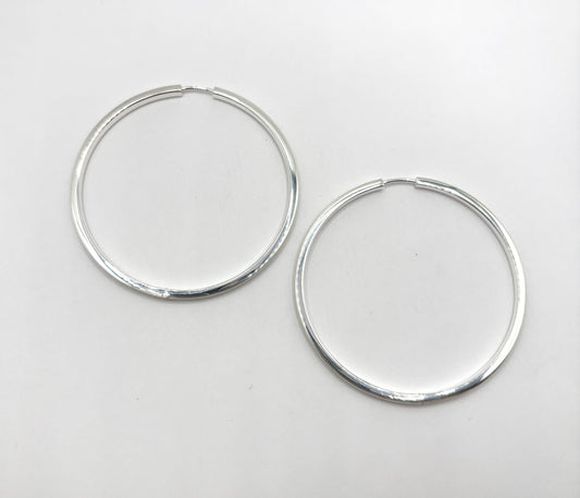 Sterling Silver hoop earrings By Doris Leidt DLC2605