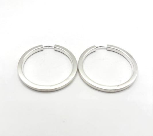 Sterling Silver hoops By Doris Leidt