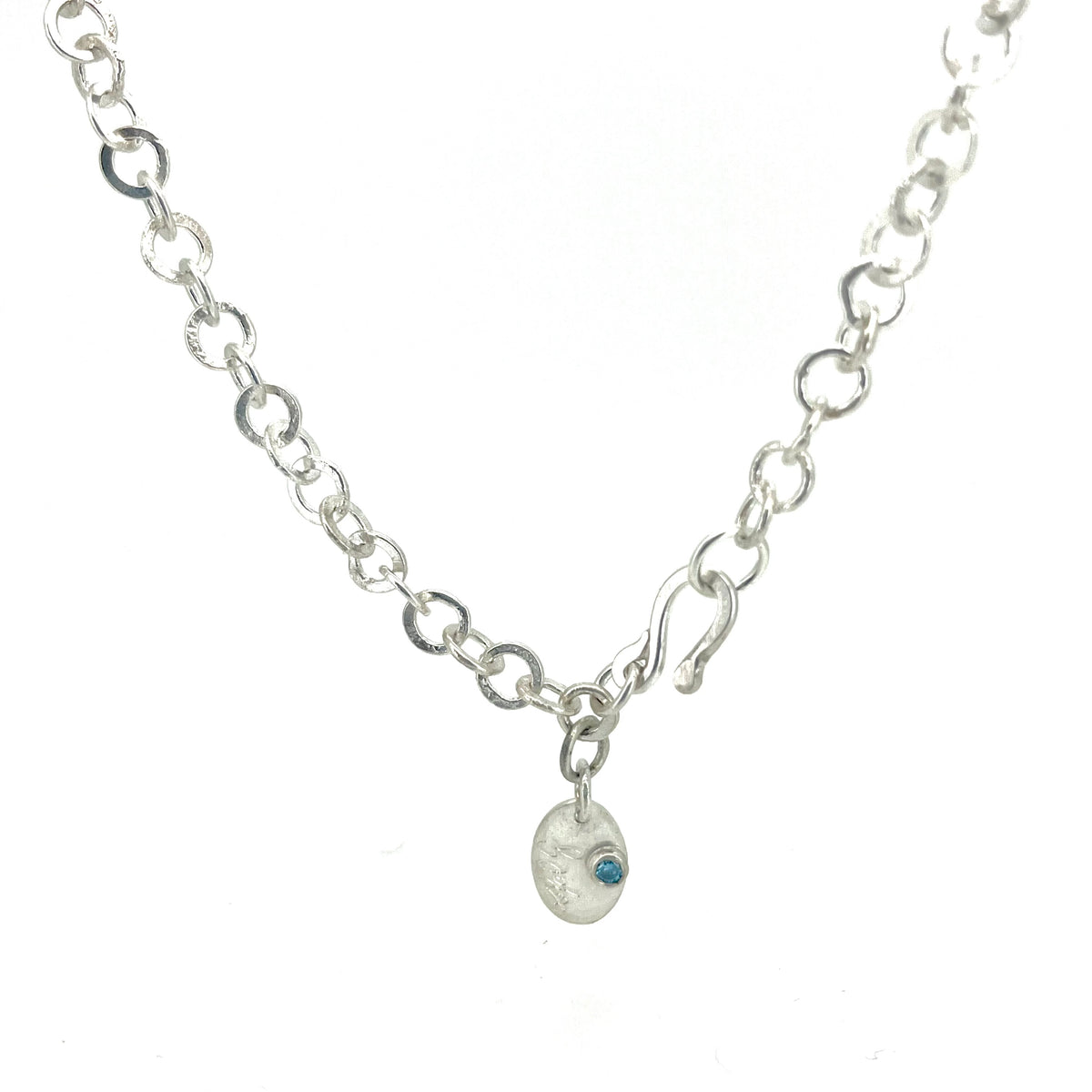 Round Sterling Silver Chain with Fused & polished Links, HAL007526, Hal Groeneboer