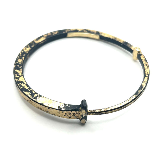 Iron/22kt/18kt Dust Cuff Bracelet, PF/NB10, Pat Flynn