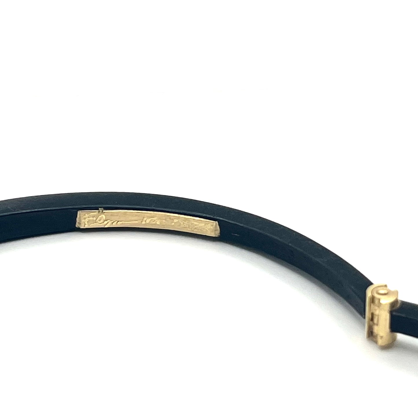 Iron/22kt/18kt Three Stones Splash Cuff Bracelet, PF/NB27, Pat Flynn