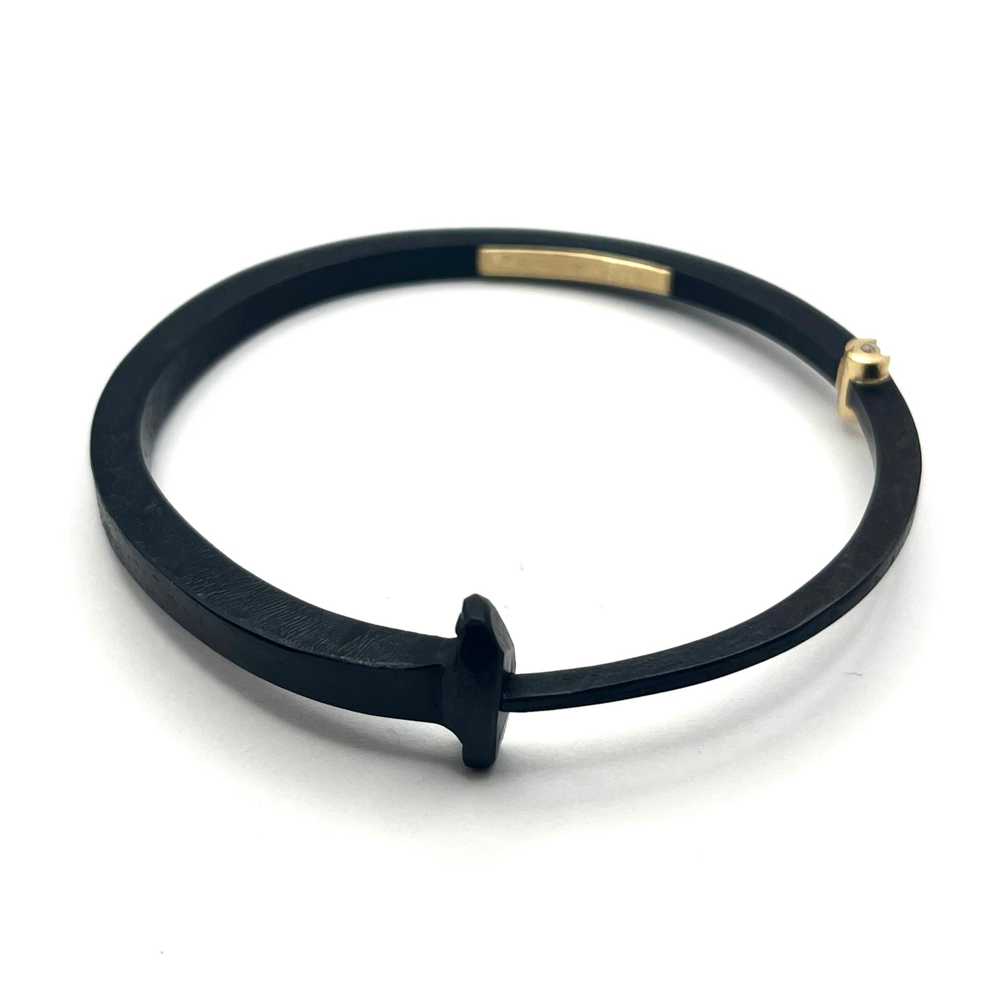 Basic Iron/18kt Cuff Bracelets, PF/NB21, Pat Flynn