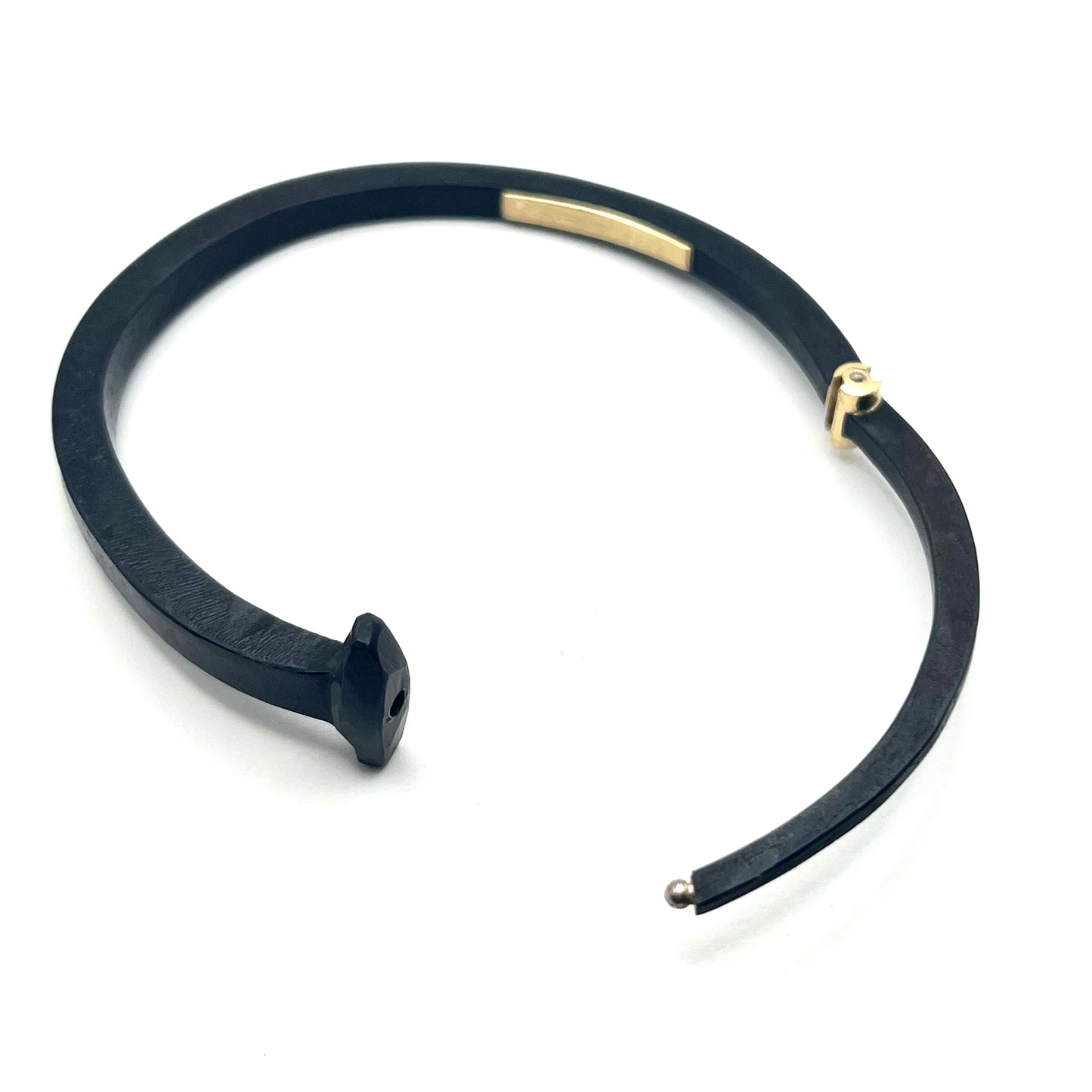 Basic Iron/18kt Cuff Bracelets, PF/NB21, Pat Flynn