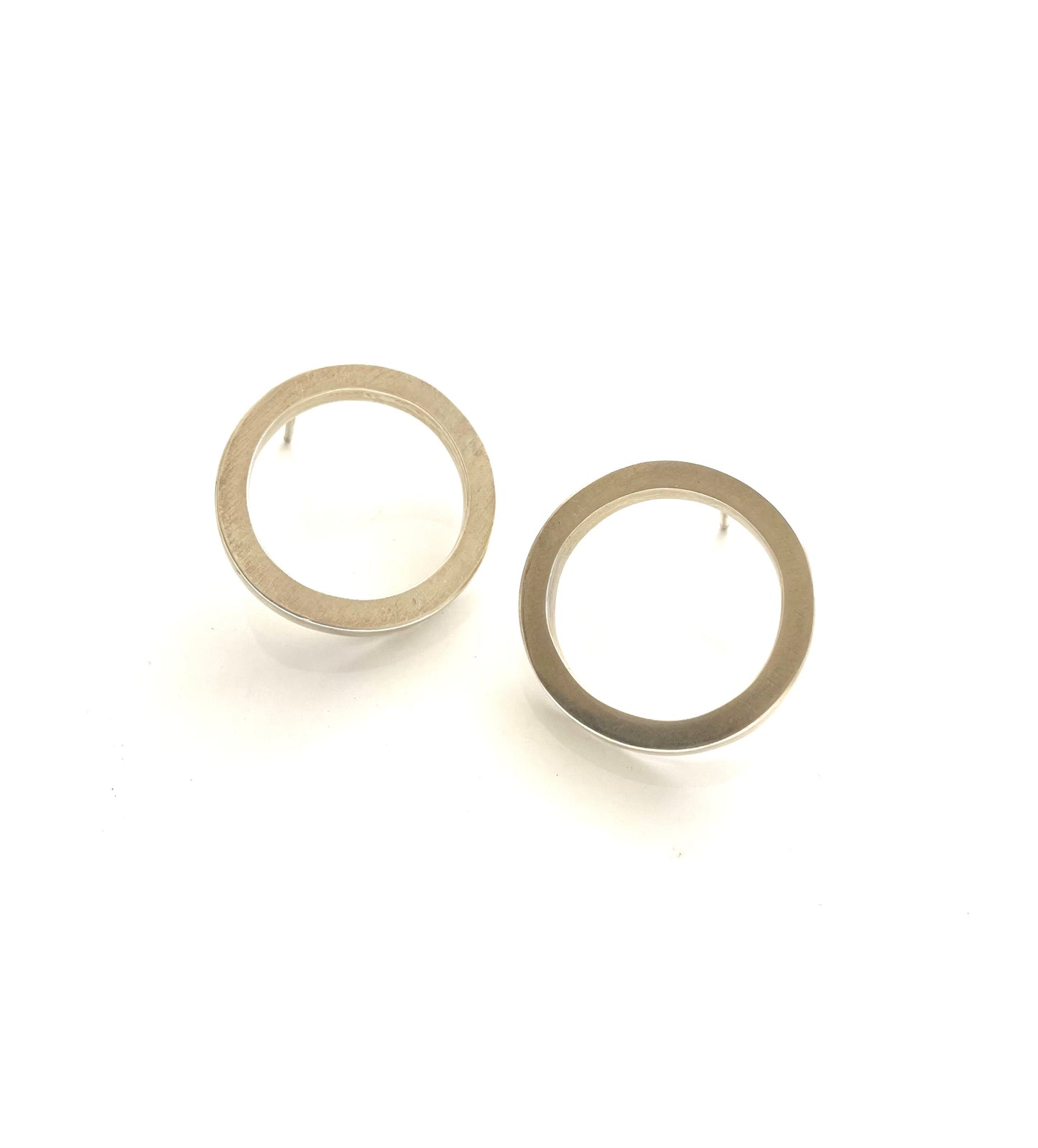 Sterling Silver XL Donut Post Earrings, EB1517, Elisa Bongfeldt