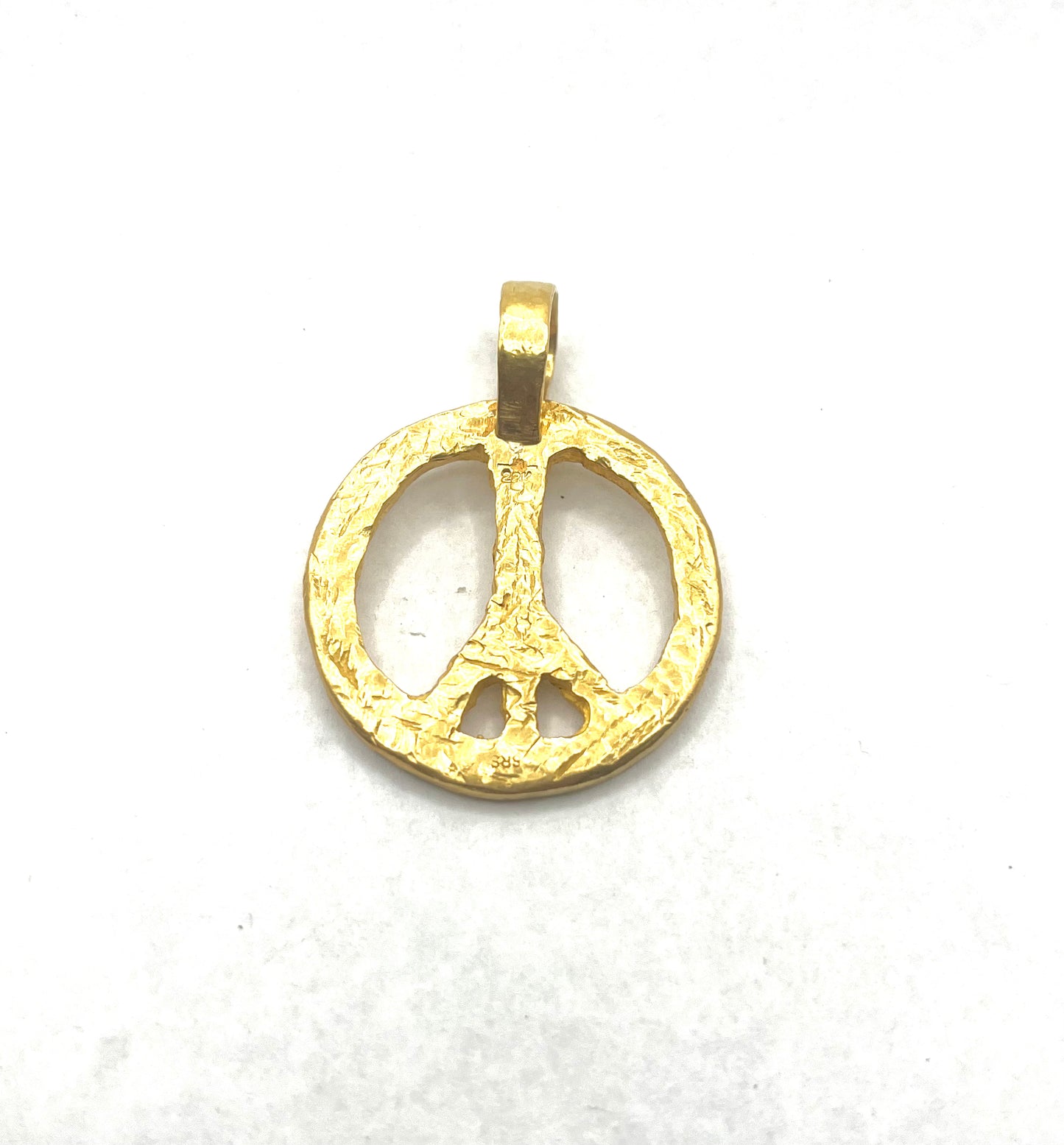 22kt Peace Sign Pendant