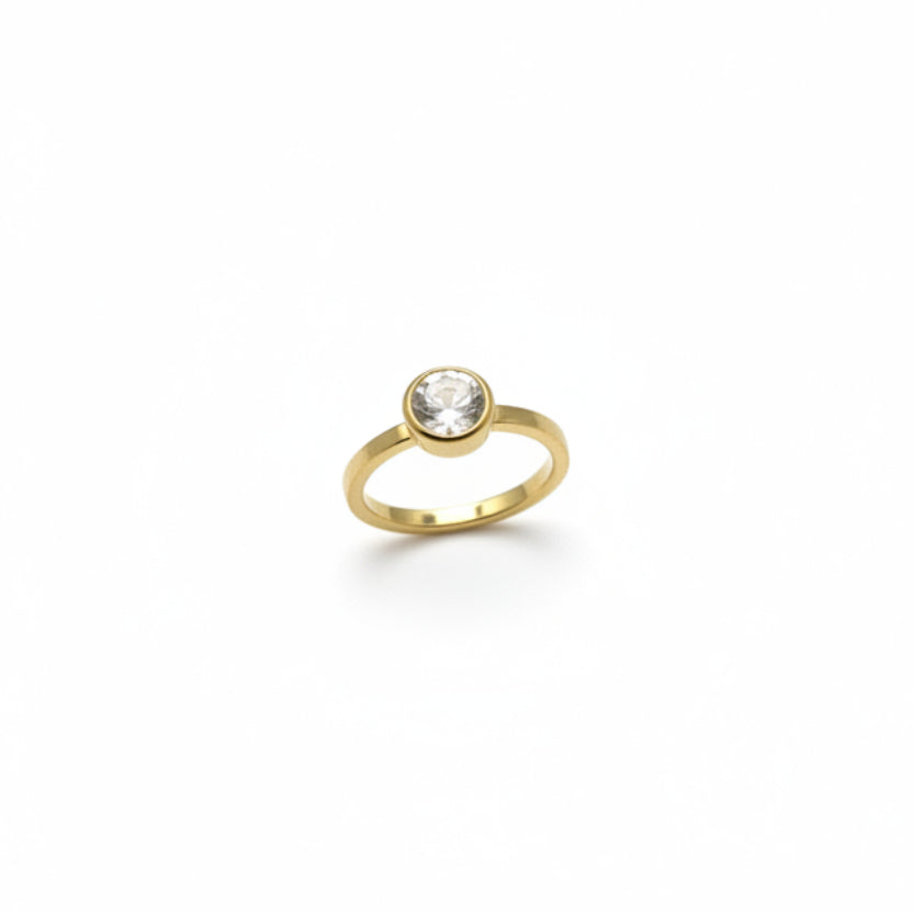 22k & 18k Gold Grey Diamond Round Ring, SW26221, Sam Woehrmann