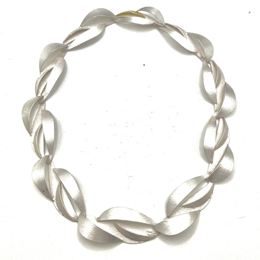 “Wave” Necklace — Sterling Silver with 18K Gold, YJC0001-WNW01, Yu Jean Choi