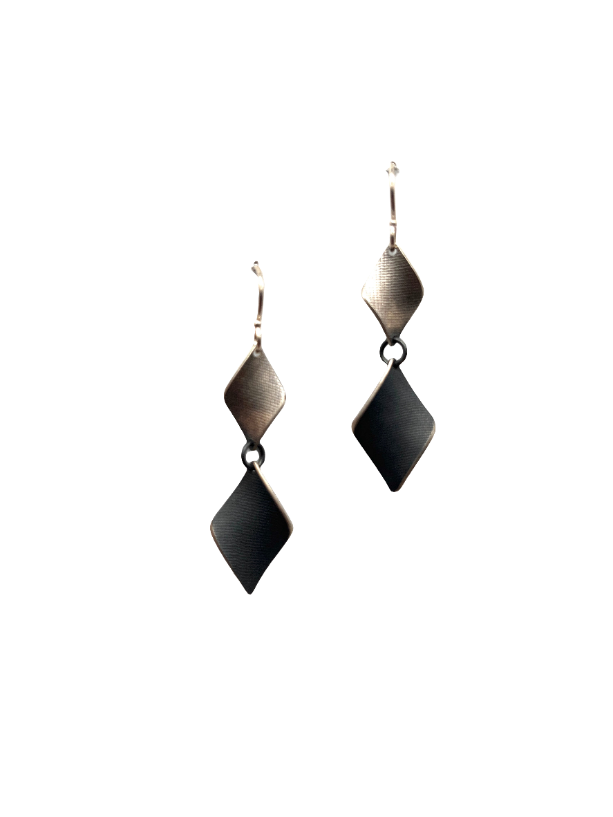 Earrings in Oxidized Sterling Silver