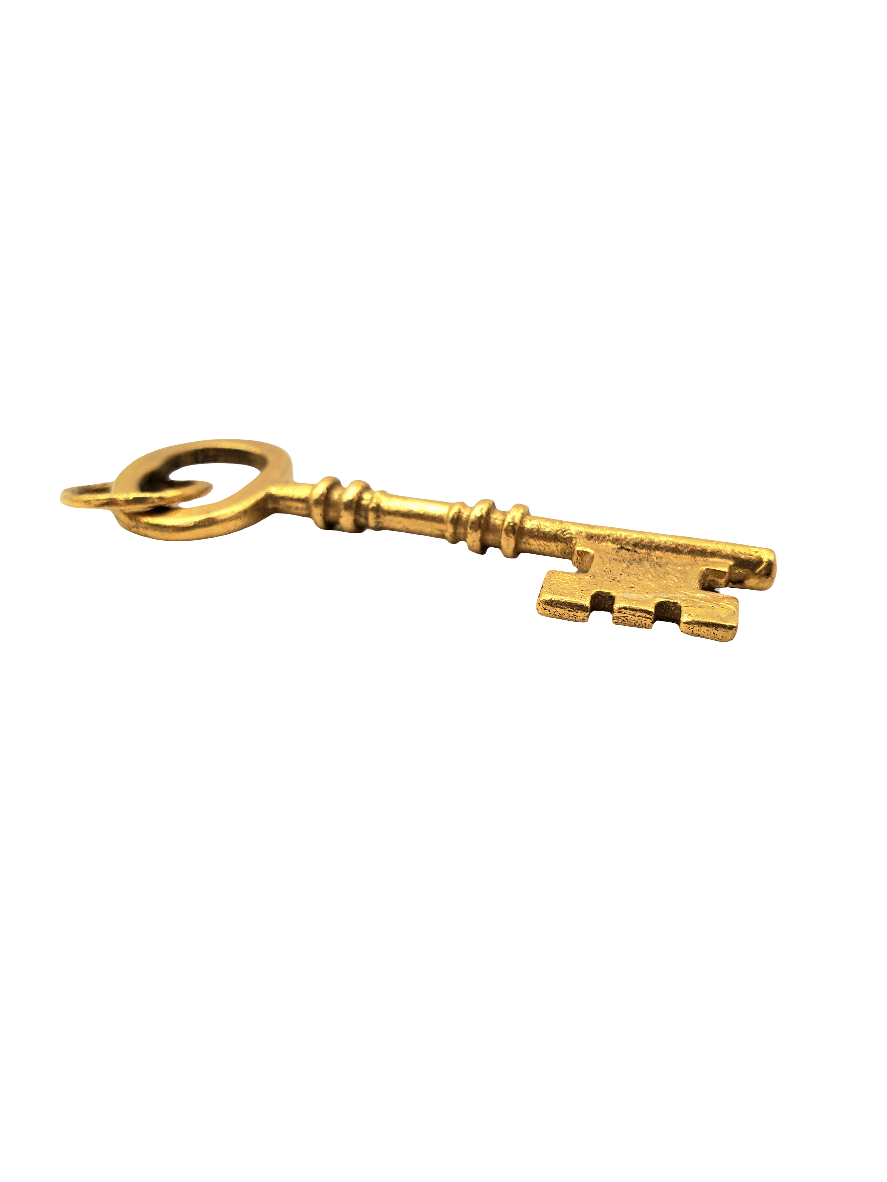 Long Key Pendant in 22k Gold