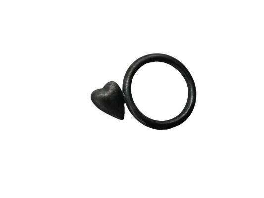 Offset Heart Ring