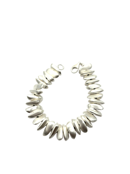 Sterling Silver long pebble bracelet by, Kelim KL2610