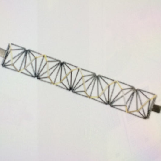 Bracelet - Sterling Silver and 14k Gold Fill Bracelet #3, EP000,  Emilie Pritchard