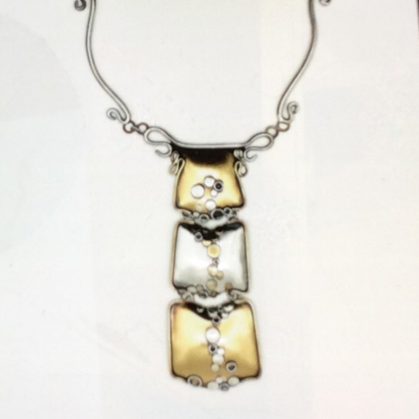 Necklace - Sterling Silver and Brass Three Piece Torque,MT0001/1, MONA TRUNKFIELD