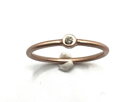 18k Rose Gold with a Diamonds 0.02tcw Ring