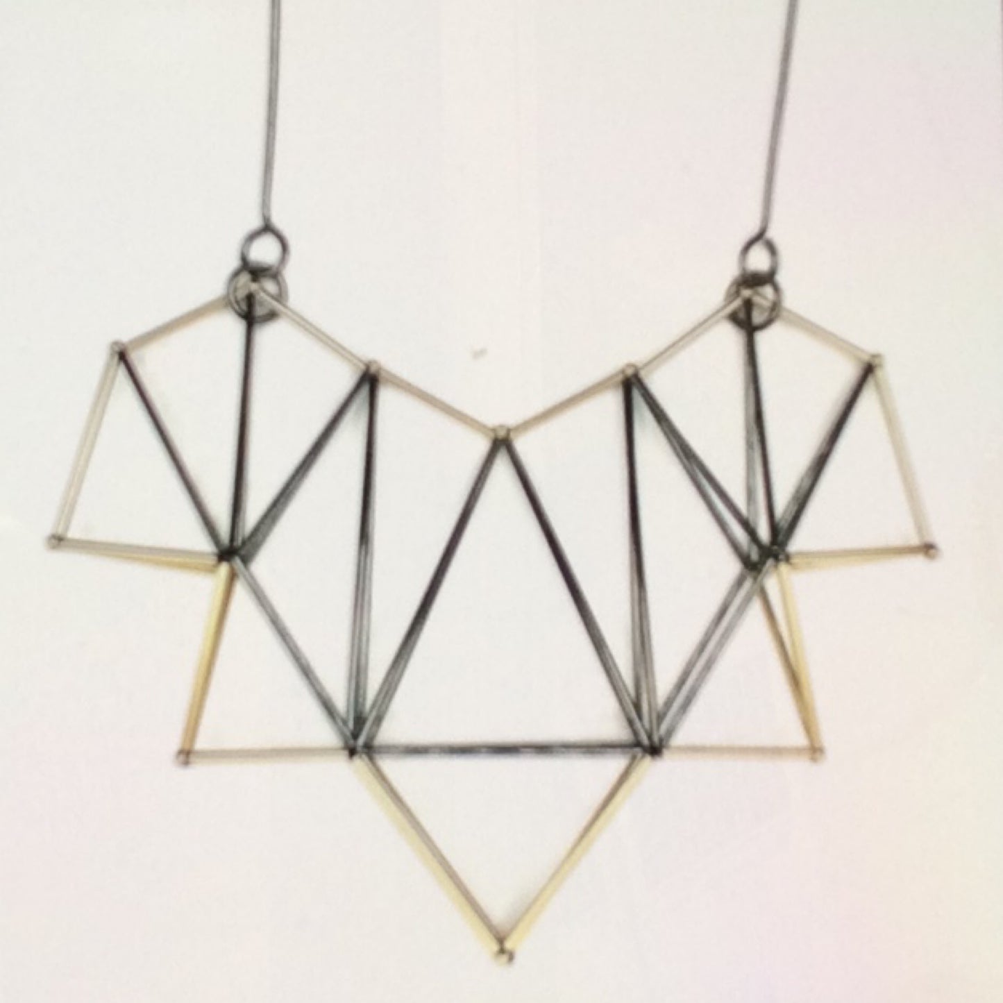 Necklace - Sterling Silver and 14k Gold Fill Pendant Cluster, EP0007, Emilie Pritchard