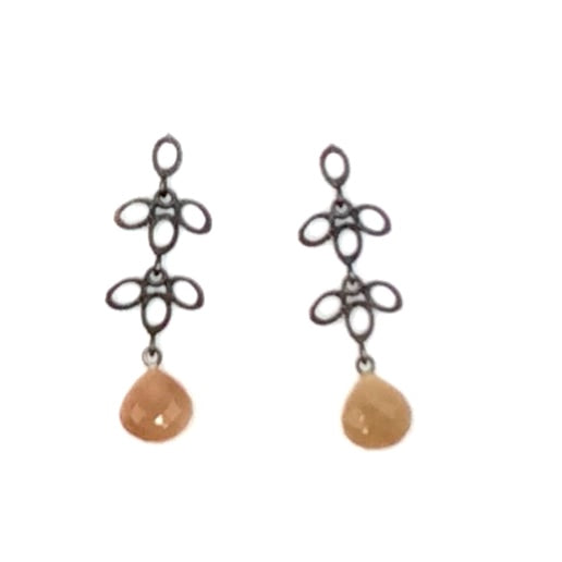Earrings – Sterling Silver with Moonstone, DA0183/180, Dahlia Kanner