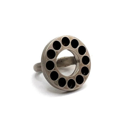 Sterling Silver with Holes Ring, EB0077/, ELISA BONGFELDT