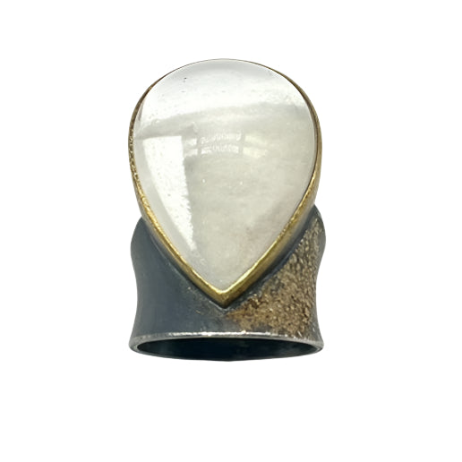 22k Gold Ring with Lodolite Quartz