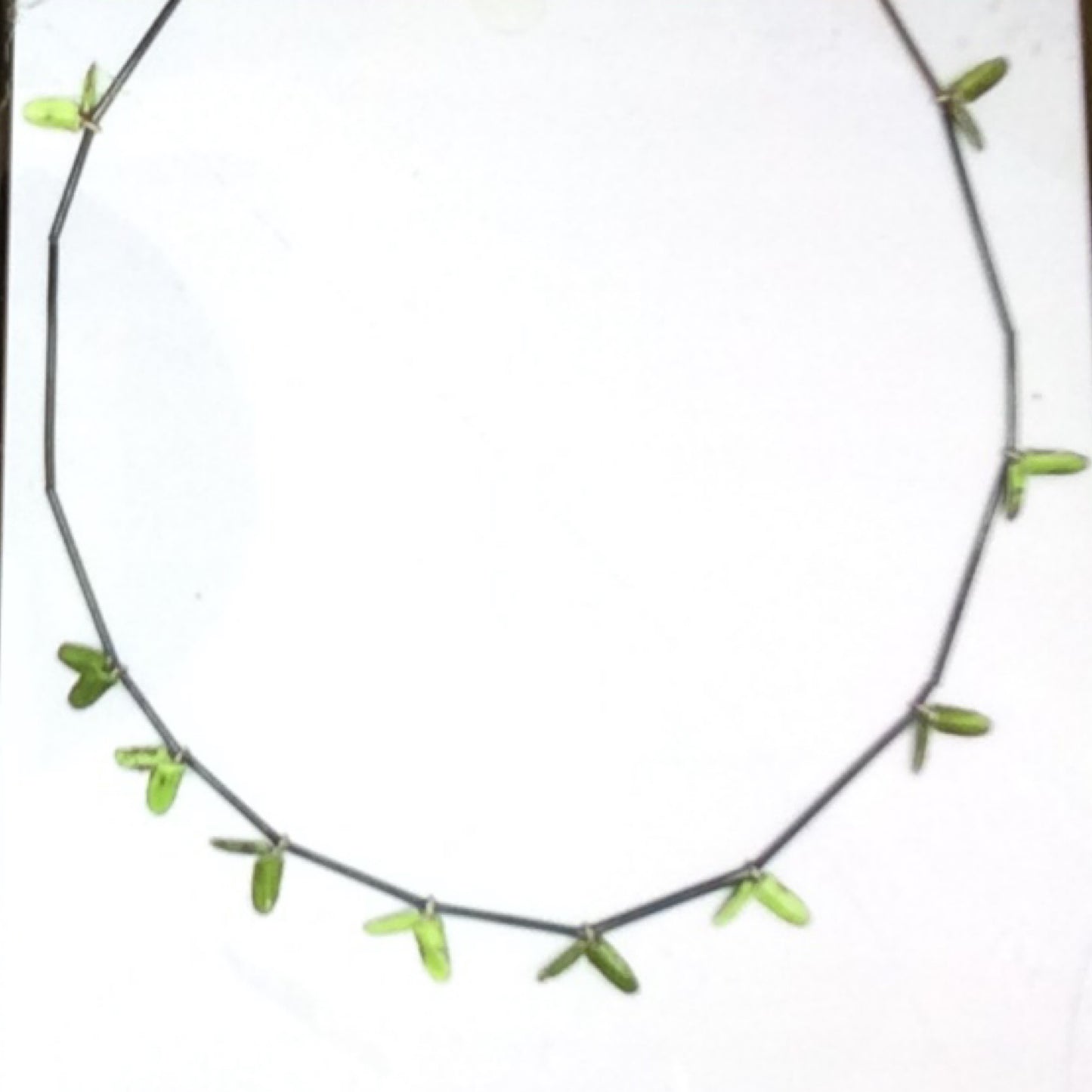 Necklace - Oxidized Sterling Silver and Enamel, KYK0313/20230510, Kyung Hee Kim