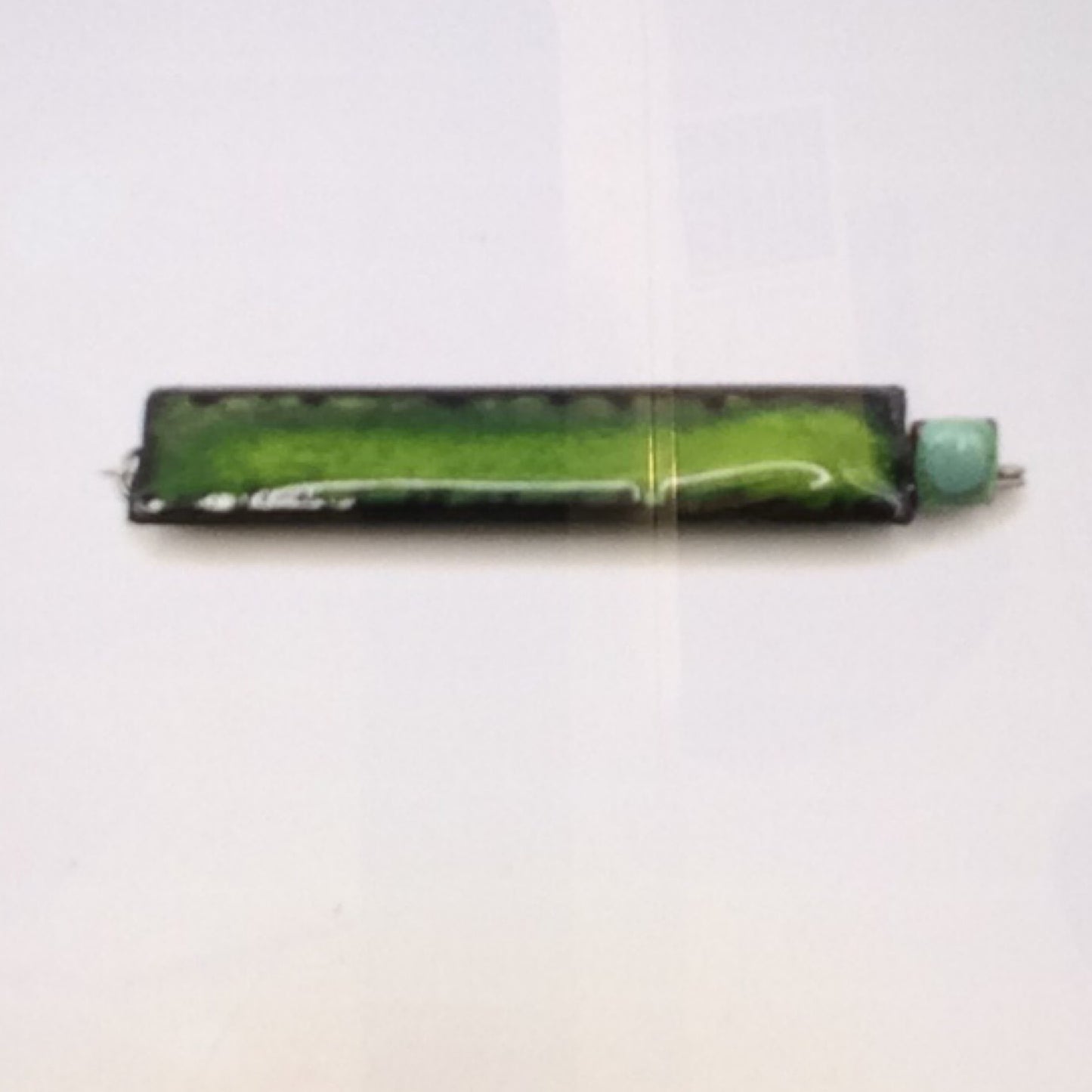 Pin - Copper with green and Turquoise Enamel, KYK0350/20230547, KYUNG HEE KIM