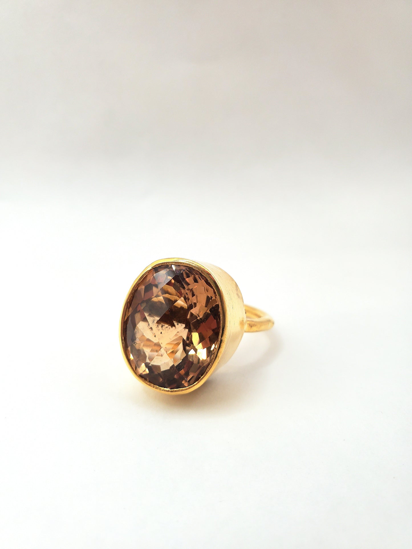 Citrine Ring in 22k Gold