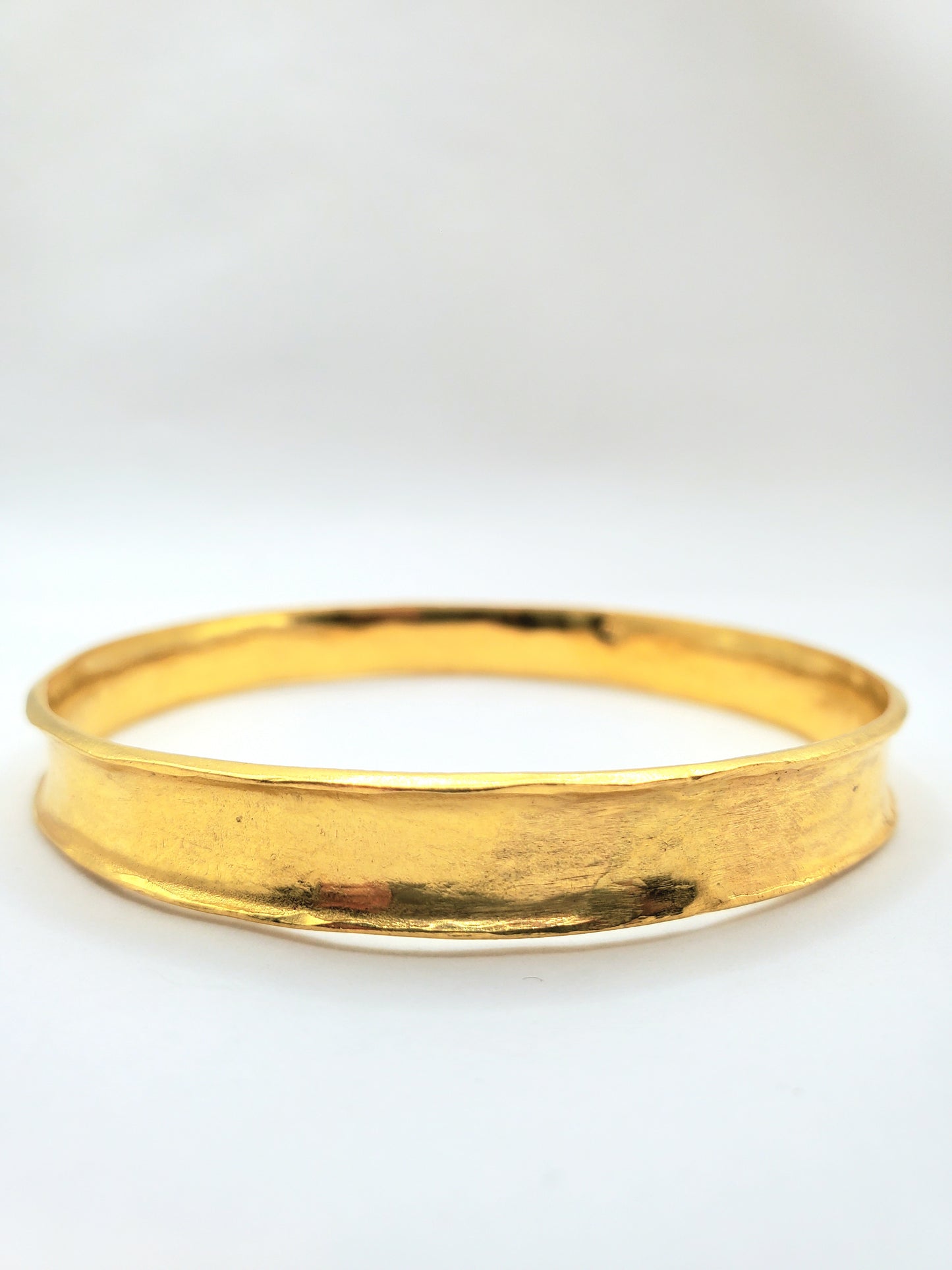 Textured Square Bangle in 22k Gold