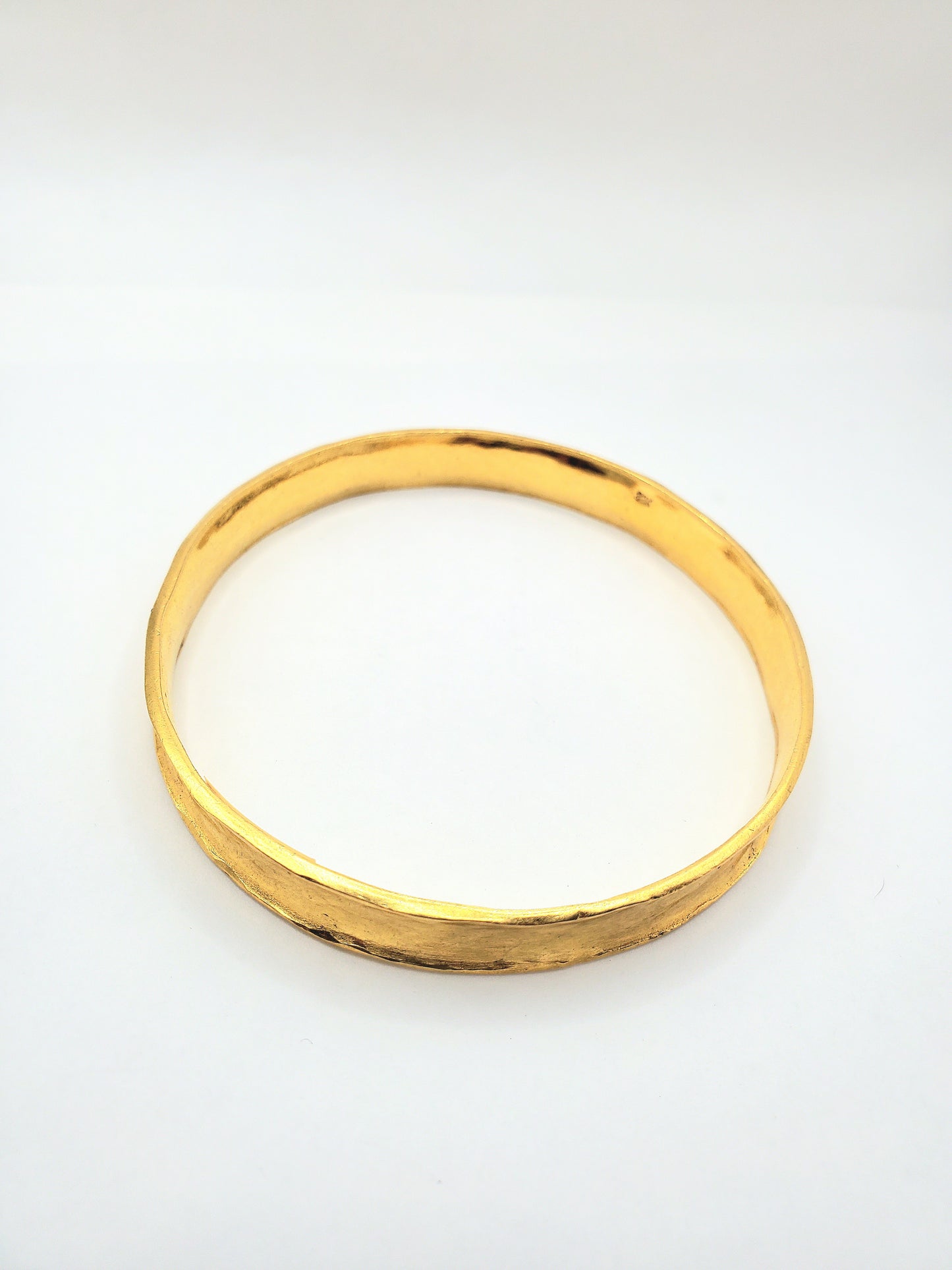 Textured Square Bangle in 22k Gold