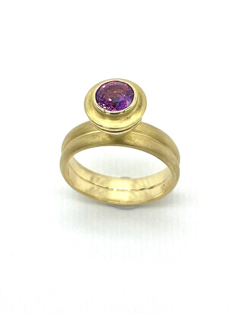 Pink Sapphire Gold ring