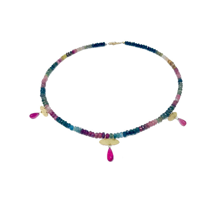 Multi Color Tourmaline Necklace Beads